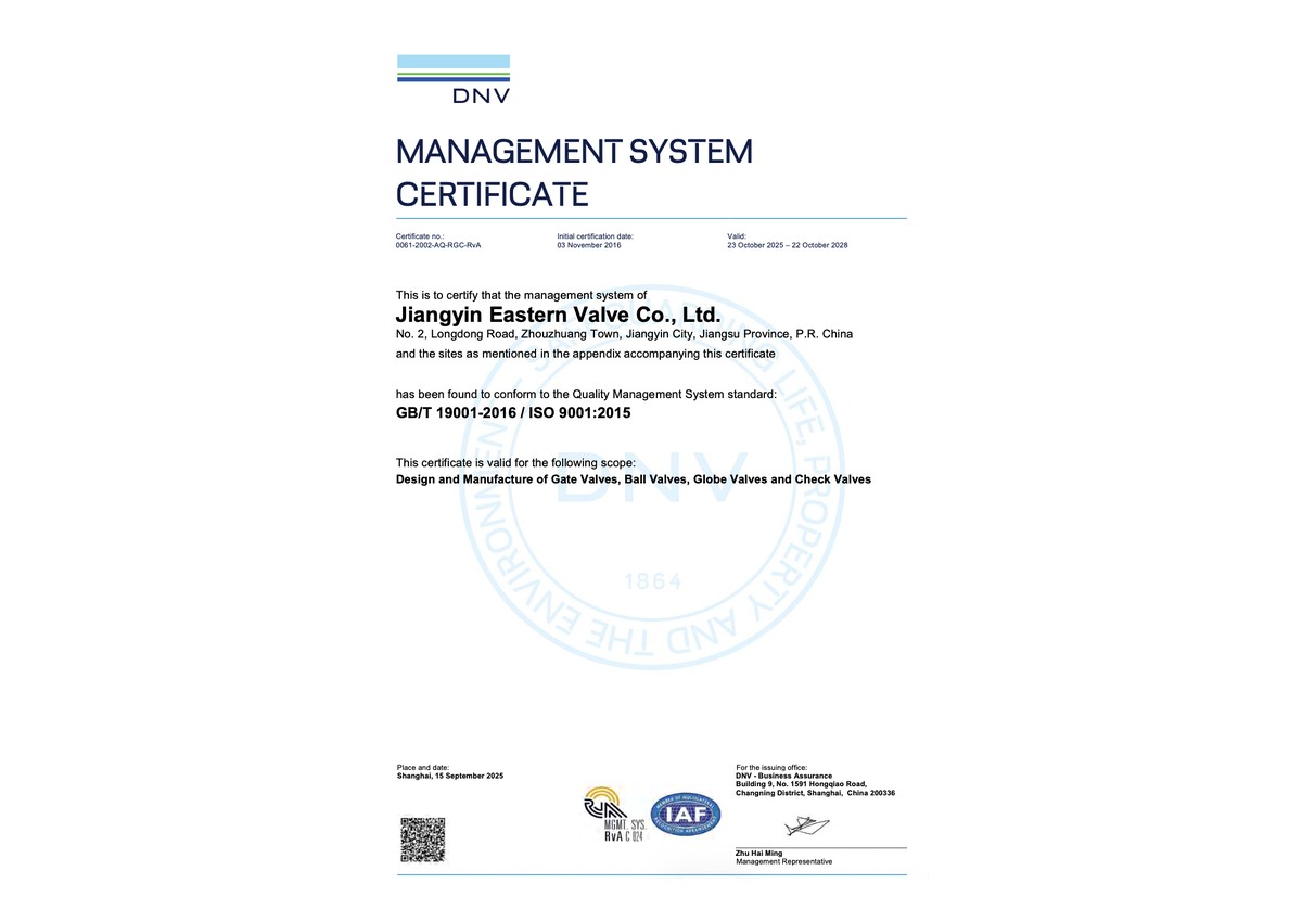ISO 9001 Certificate